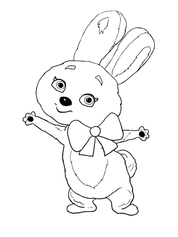 The Hare Sochi 2014 Mascot Coloring Page